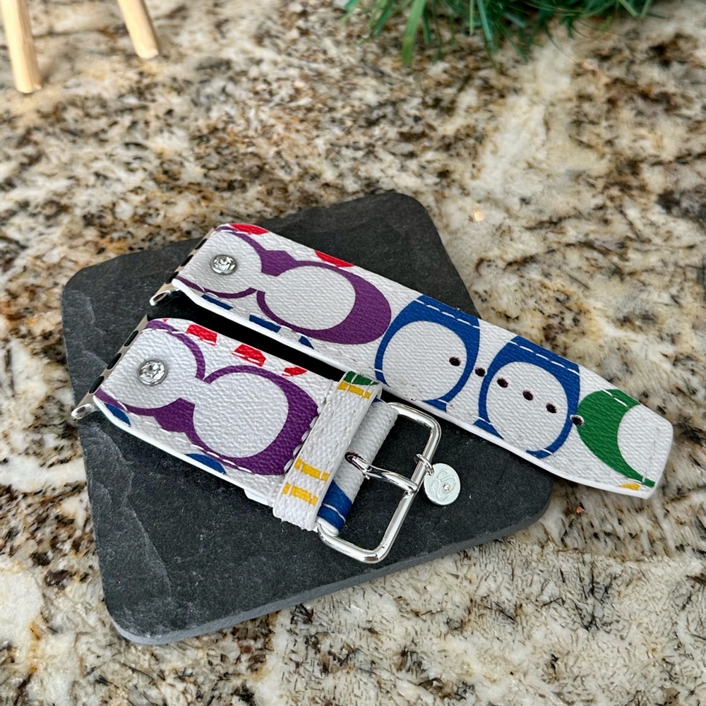 Authentic Upcycled Coach Pride Watchband
